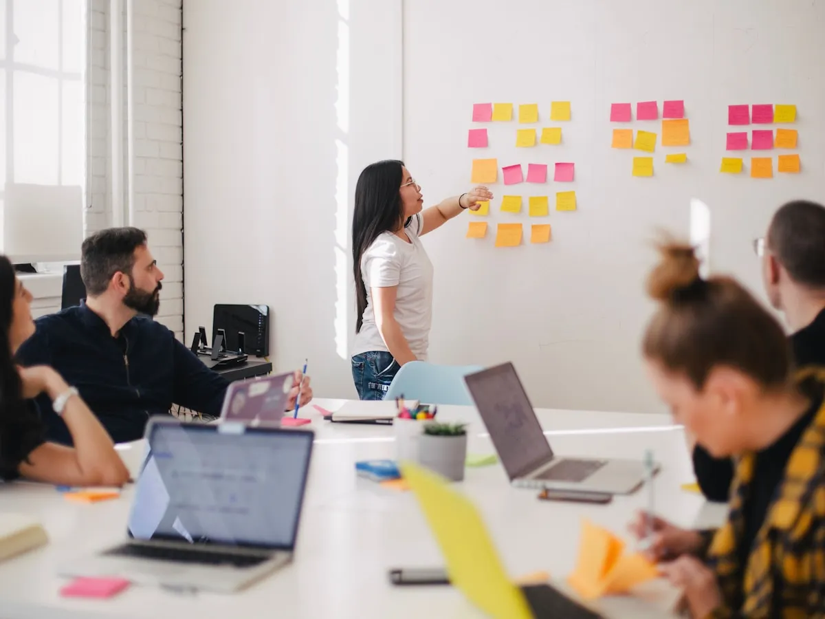 Entrepreneurs planning an agricultural business strategy together